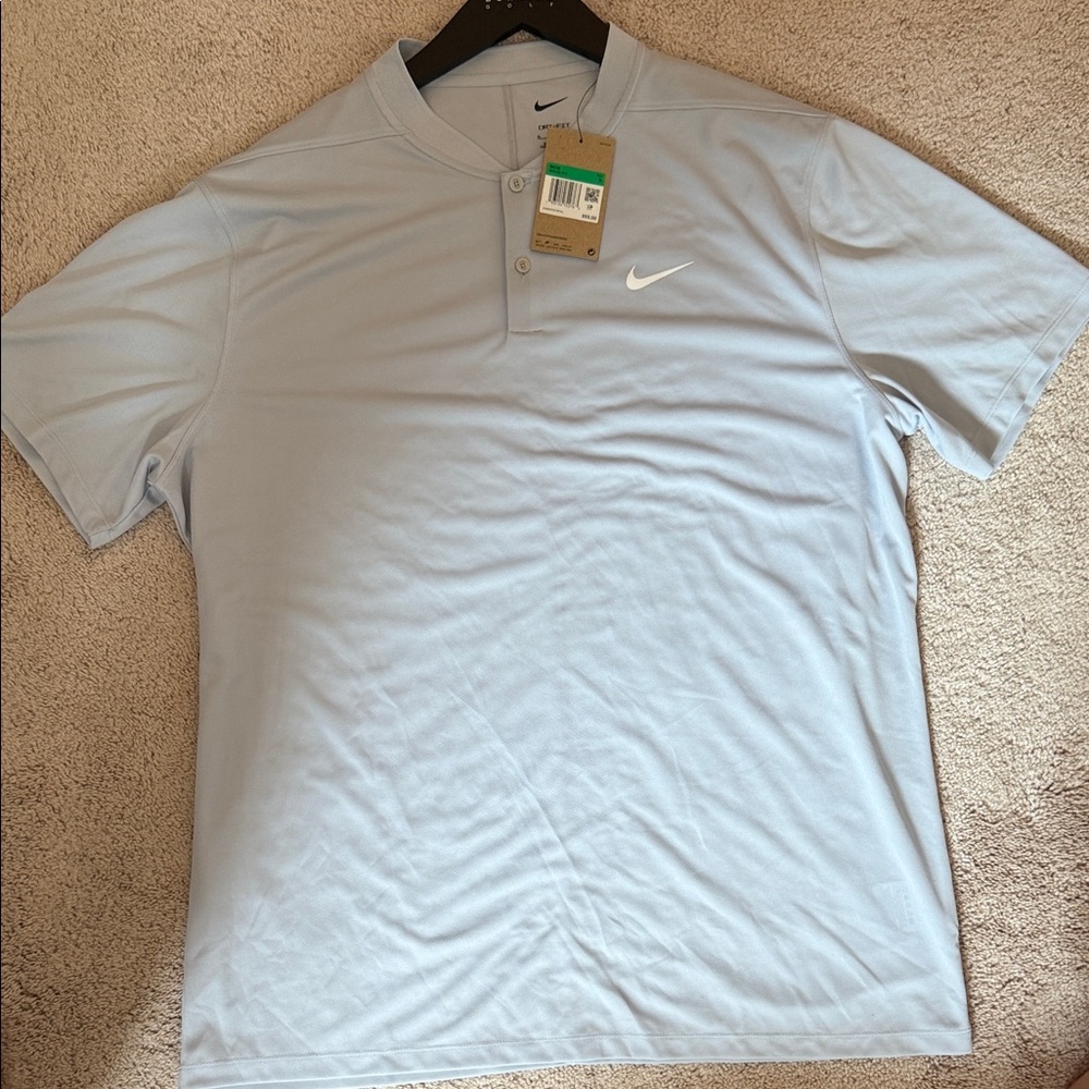 Nike Men's Light Grey Polo Golf Shirt